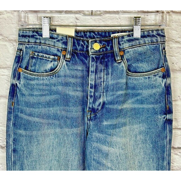 Blank NYC Womens Jeans Size 24 Mid Rise Loose Fit Jean Button Fly Distressed NWT - Picture 7 of 16